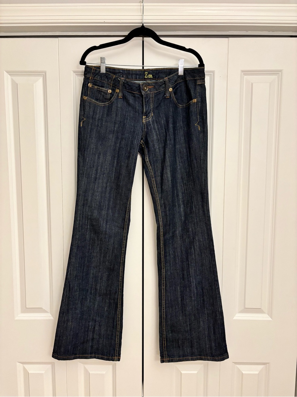 ZCO Dark Indigo Flared Wide-Leg Jeans